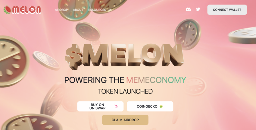 melon meme economy token claim airdrop website