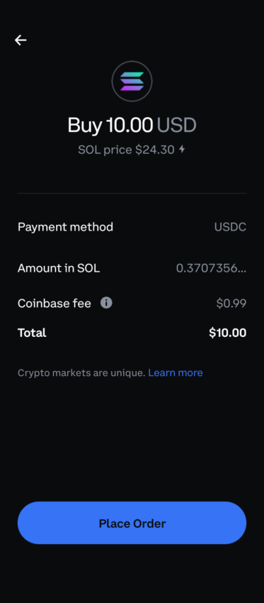 buy solana step 3